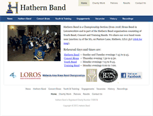 Tablet Screenshot of hathernband.co.uk